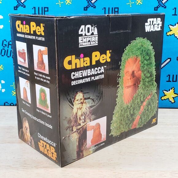 Chia Pet Star Wars Chewbacca The Empire Strikes Back Decorative Pottery Planter - Picture 5 of 8